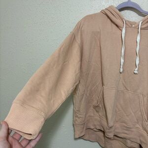 Aerie Oversized Hoodie Tan Medium